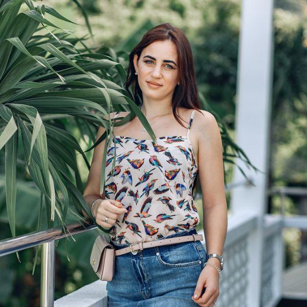 Ruffle Sleeve Cotton Top