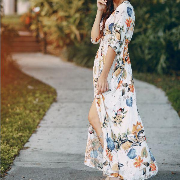 Bella Bloom Floral Midi Dress